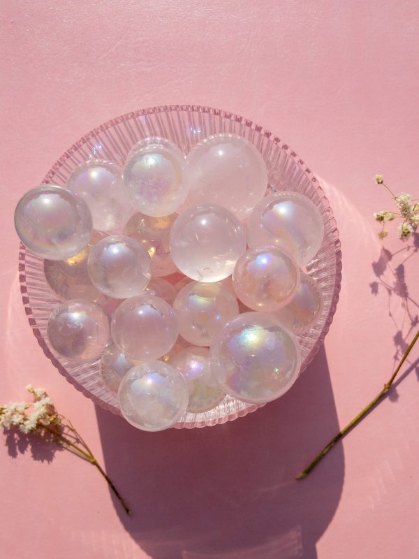 Aura Rose Quartz Sphere