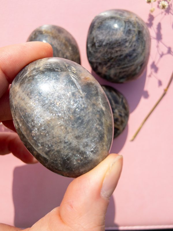 Black Moonstone Palmstone - Image 5