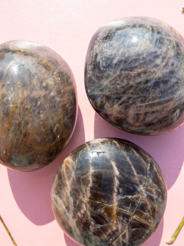 Black Moonstone Palmstone - Image 4