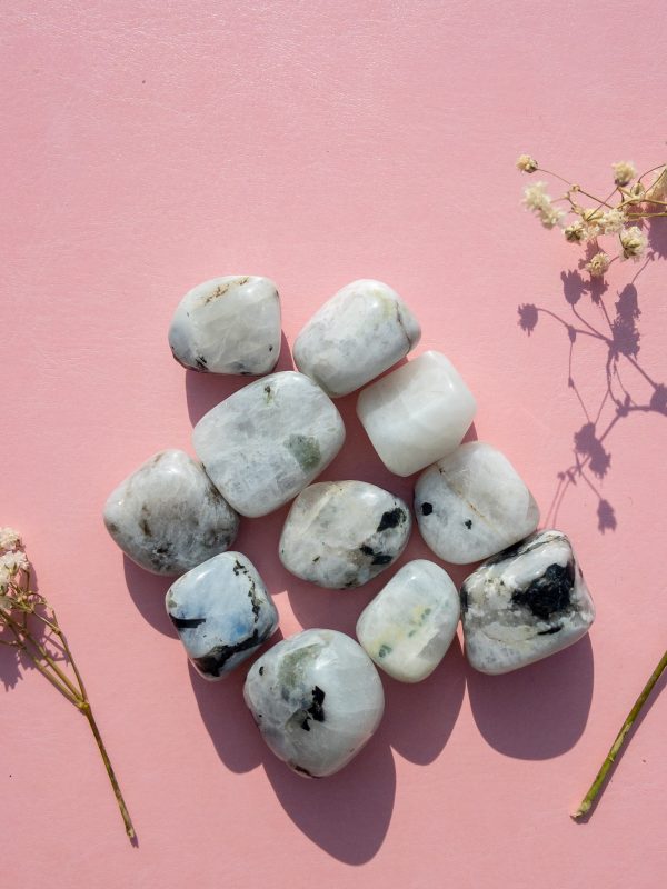 Rainbow Moonstone Polished Tumblestone