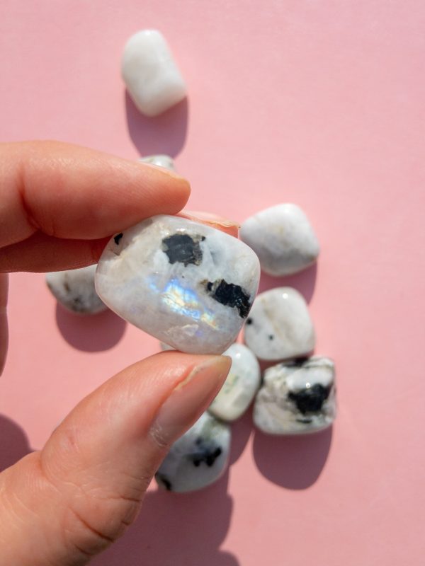 Rainbow Moonstone Polished Tumblestone - Image 4