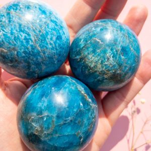 Blue Apatite Sphere