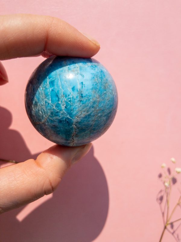 Blue Apatite Sphere - Image 4